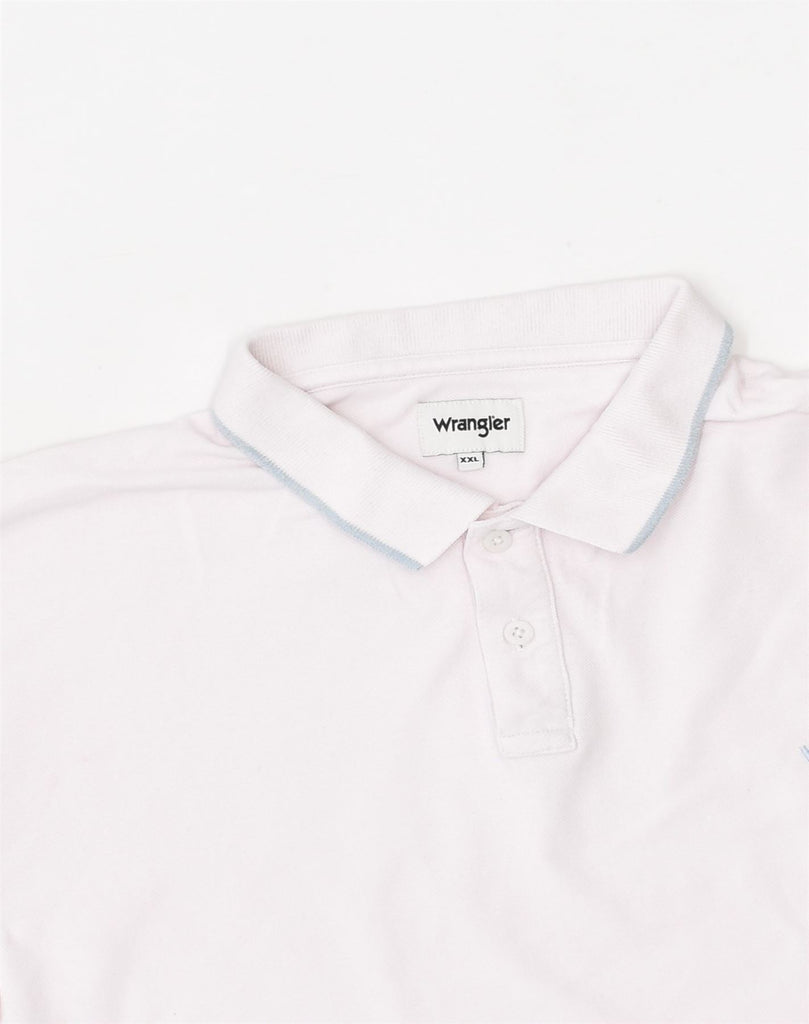 WRANGLER Mens Polo Shirt 2XL Pink Cotton | Vintage Wrangler | Thrift | Second-Hand Wrangler | Used Clothing | Messina Hembry 