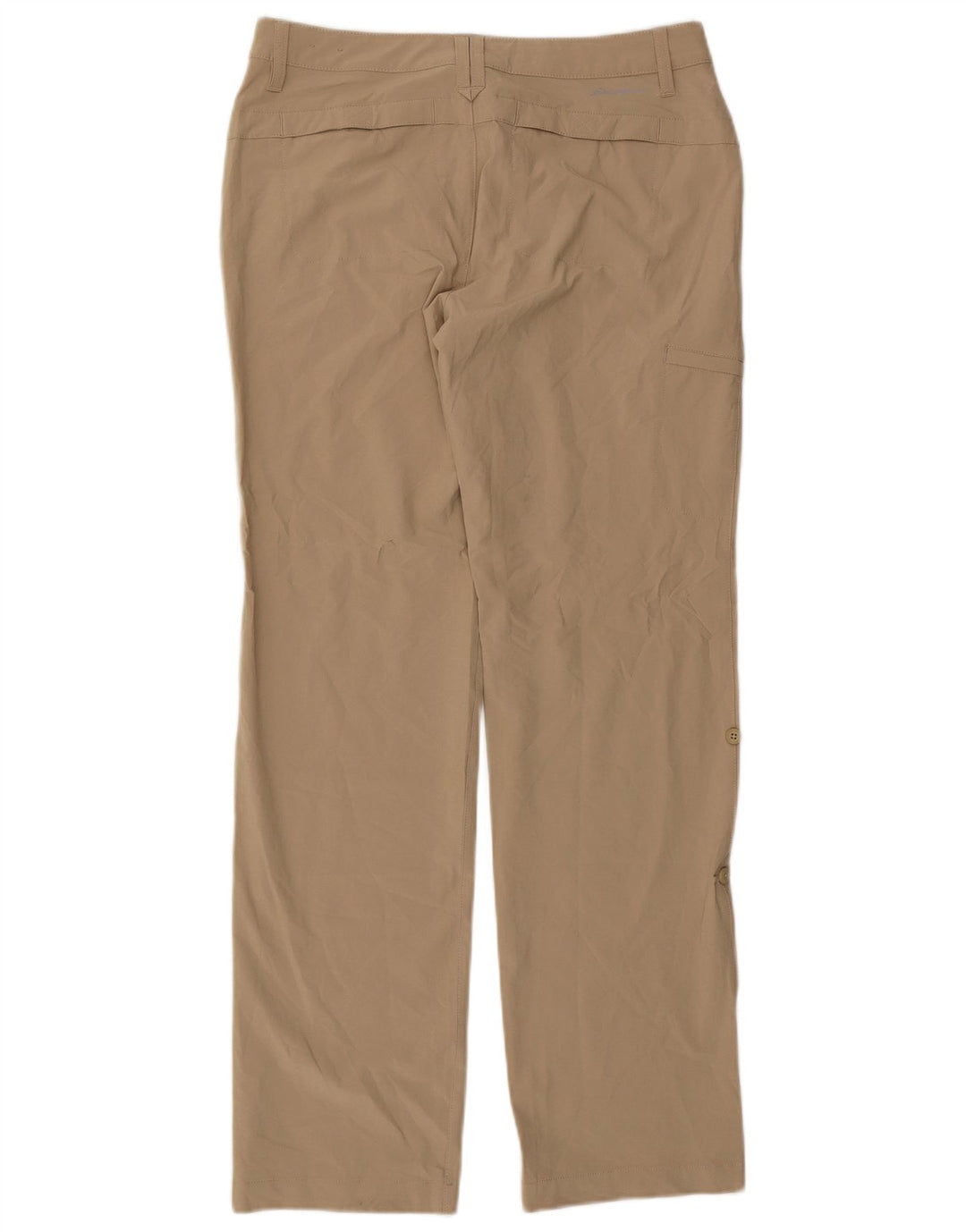 Eddie Bauer Womens Straight Cargo Trousers US 6 Medium W30 L32 Beige