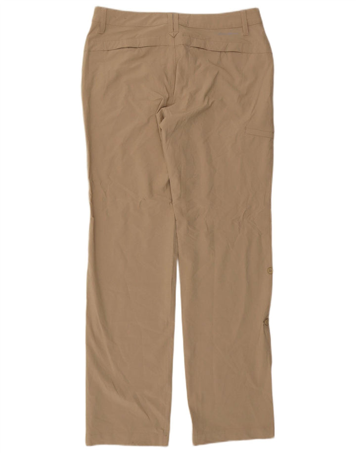 Eddie Bauer Womens Straight Cargo Trousers US 6 Medium W30 L32 Beige