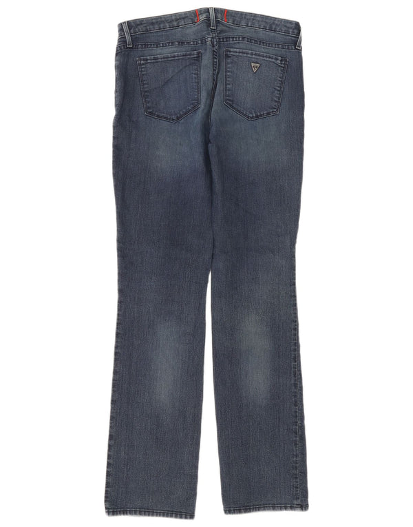 Guess Womens Straight Jeans W32 L32 Blue