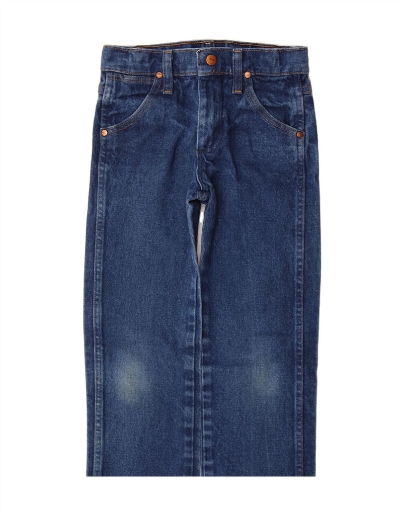 WRANGLER Boys Straight Jeans 6-7 Years W24 L22 Blue Cotton Vintage Wrangler and Second-Hand Wrangler from Messina Hembry 