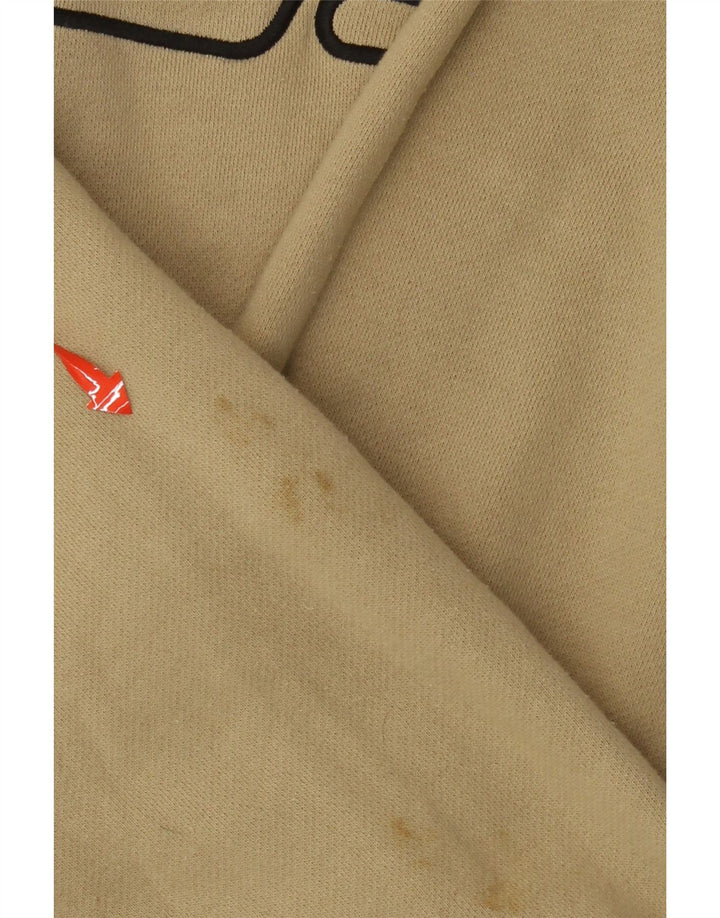 FILA Mens Graphic Hoodie Jumper Large Beige