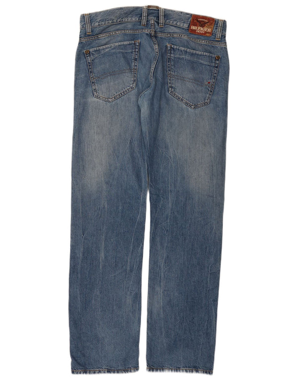 Tommy Hilfiger Womens Straight Jeans W34 L34 Blue Cotton