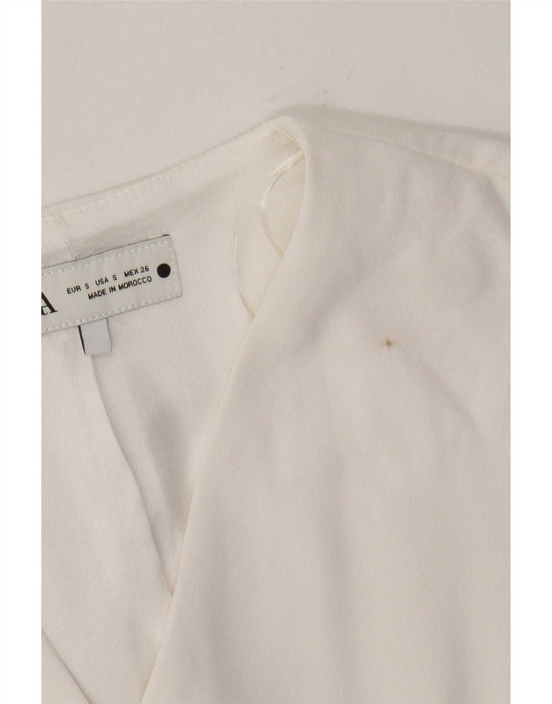 Zara Womens Waistcoat UK 10 Small White Polyester