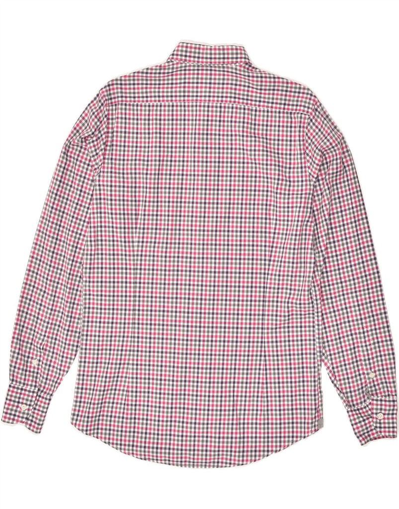 MASSIMO DUTTI Mens Shirt Small Pink Gingham Cotton | Vintage Massimo Dutti | Thrift | Second-Hand Massimo Dutti | Used Clothing | Messina Hembry 