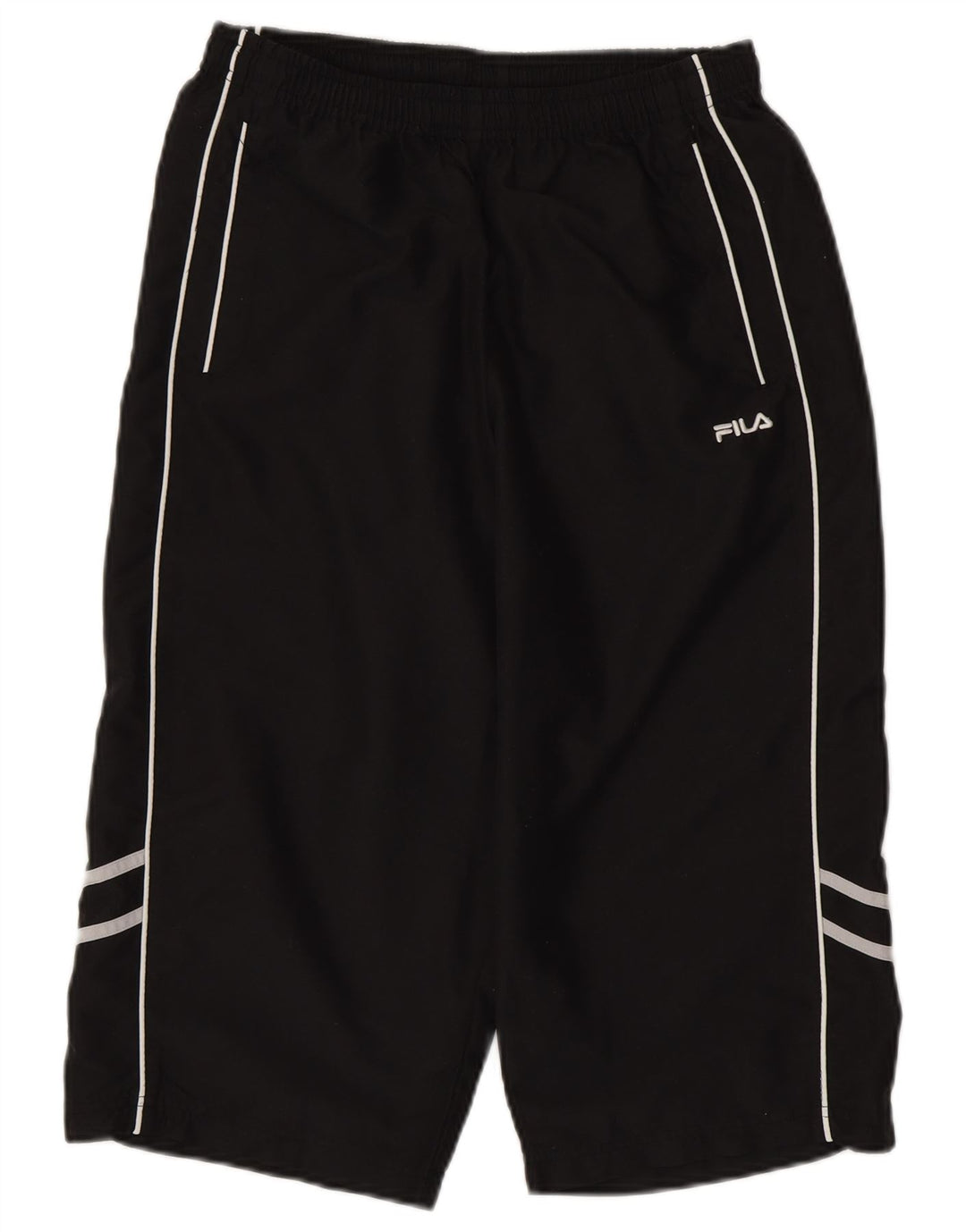 FILA Mens Capri Tracksuit Trousers Medium Black Polyester