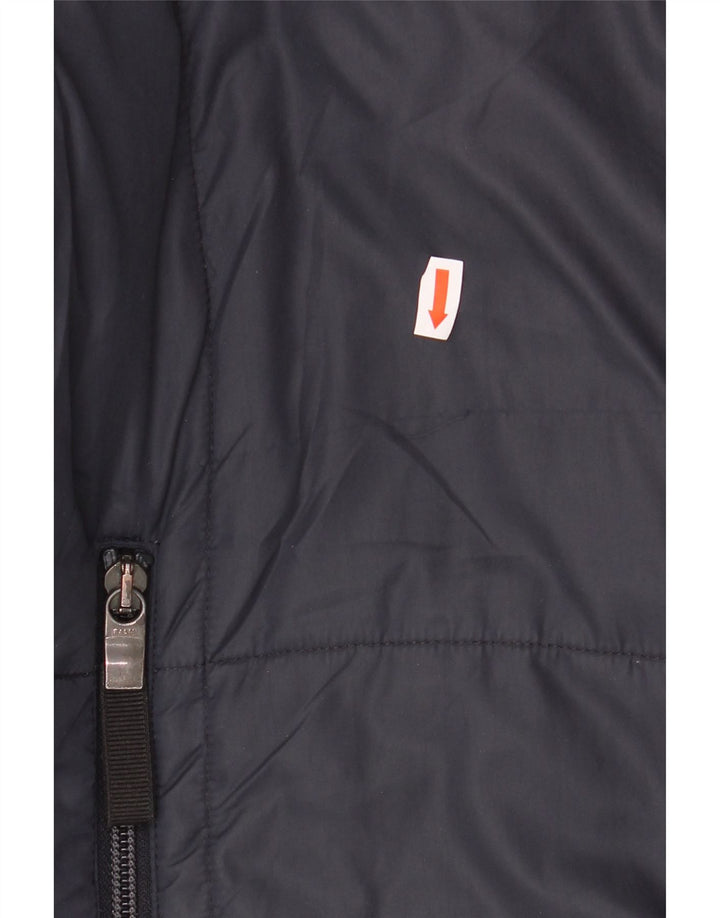ROHAN Mens Unisex Padded Jacket UK 38 Medium Navy Blue Polyamide