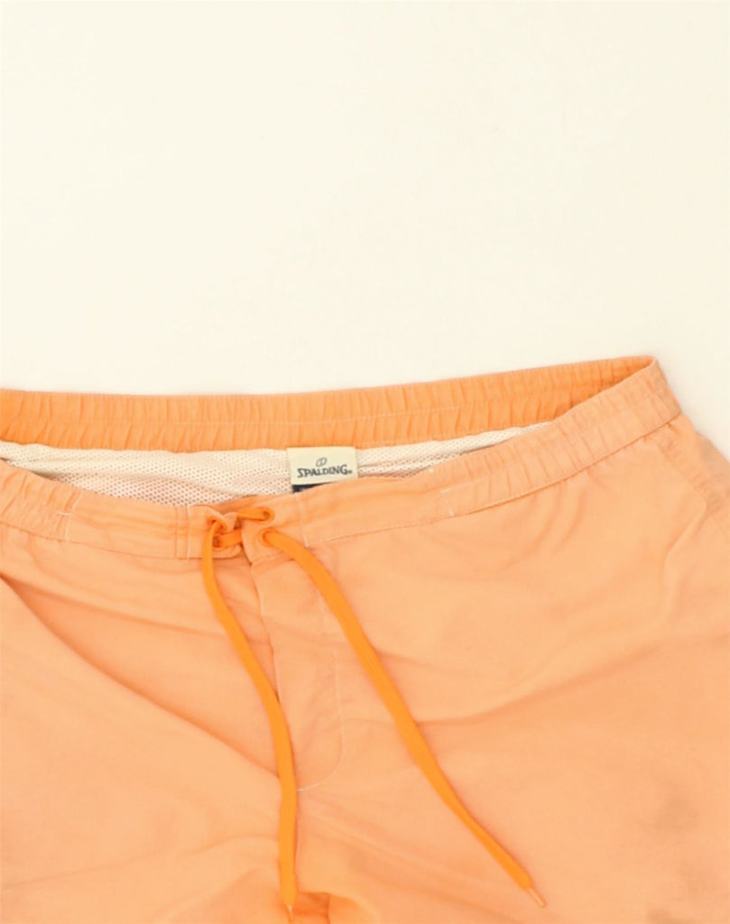 VINTAGE Mens Swimming Shorts Medium Orange Polyester | Vintage Vintage | Thrift | Second-Hand Vintage | Used Clothing | Messina Hembry 