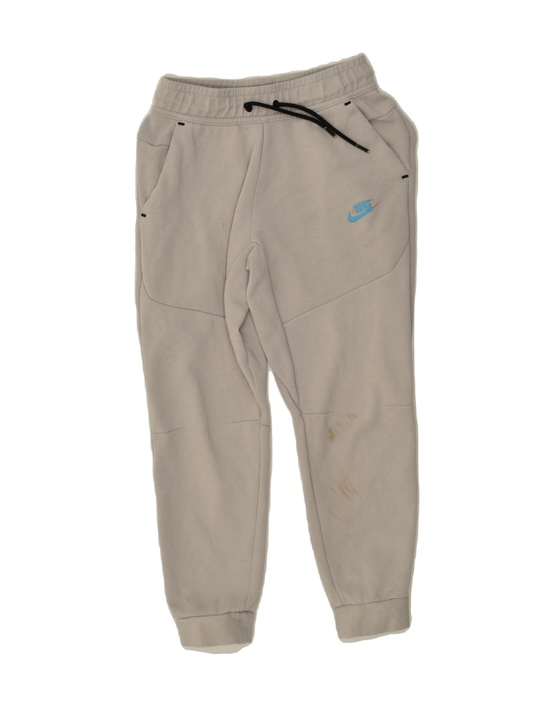 NIKE Boys Tracksuit Trousers Joggers 10-11 Years Medium Grey Cotton | Vintage Nike | Thrift | Second-Hand Nike | Used Clothing | Messina Hembry 