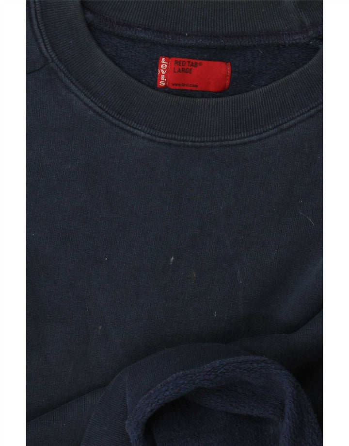 Levi's Mens Sweatshirt Jumper Large Navy Blue