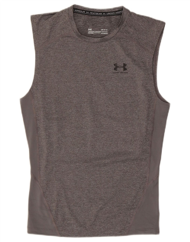 Under Armour Mens Heat Gear Vest Top Large Grey