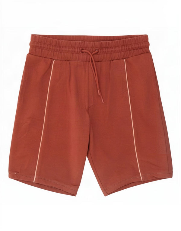 Fila Mens Sport Shorts XS Brown Striped Cotton