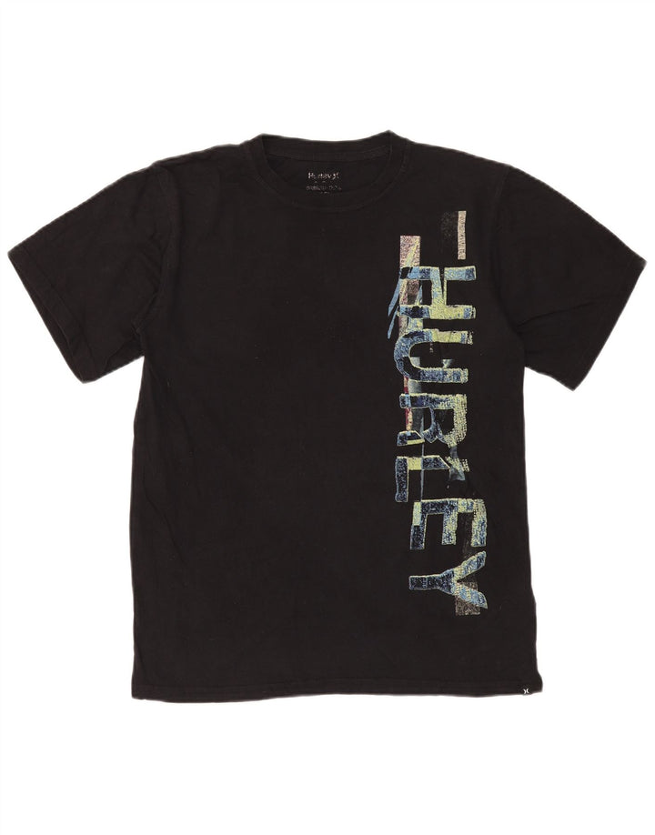Hurley Mens Graphic T-Shirt Top Small Black