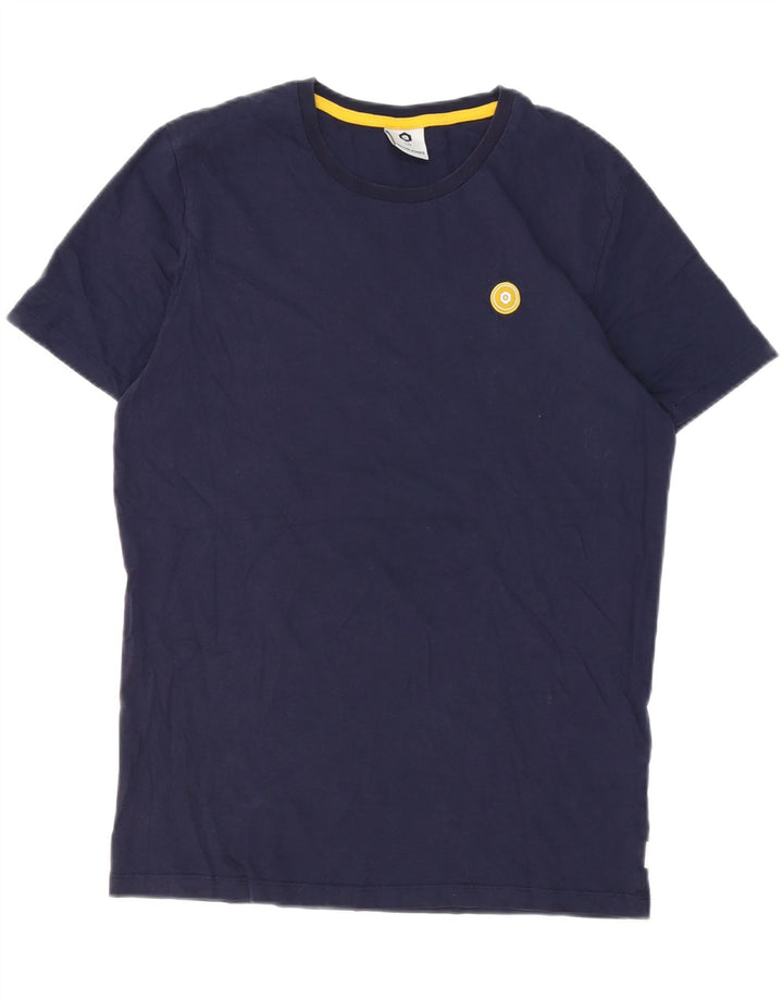 Jack & Jones Mens T-Shirt Top Medium Navy Blue Cotton