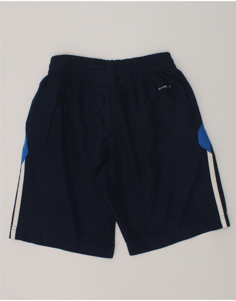 ADIDAS Boys Climalite Sport Shorts 7-8 Years Navy Blue Polyester | Vintage Adidas | Thrift | Second-Hand Adidas | Used Clothing | Messina Hembry 