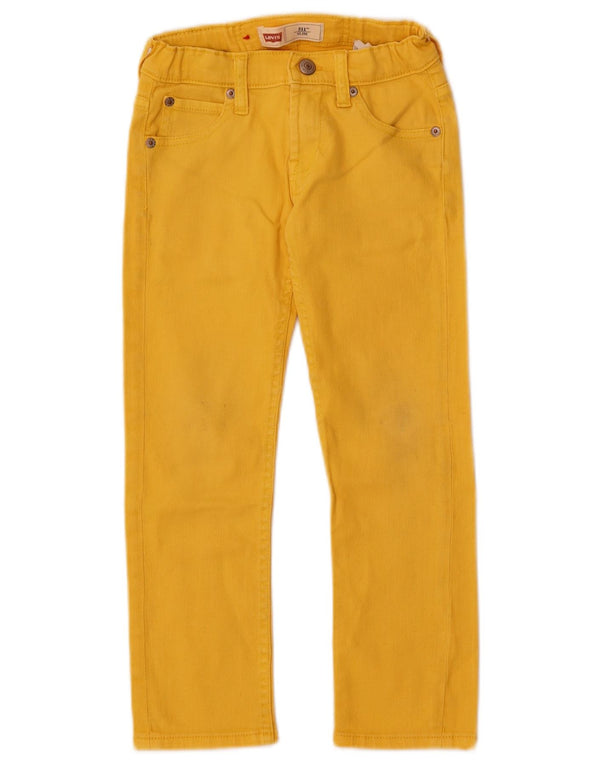 Levi's Boys 511 Slim Jeans 5-6 Years W22 L21 Yellow Cotton