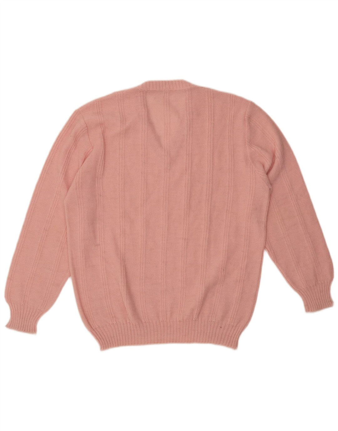 VINTAGE Womens V-Neck Jumper Sweater UK 18 XL Pink