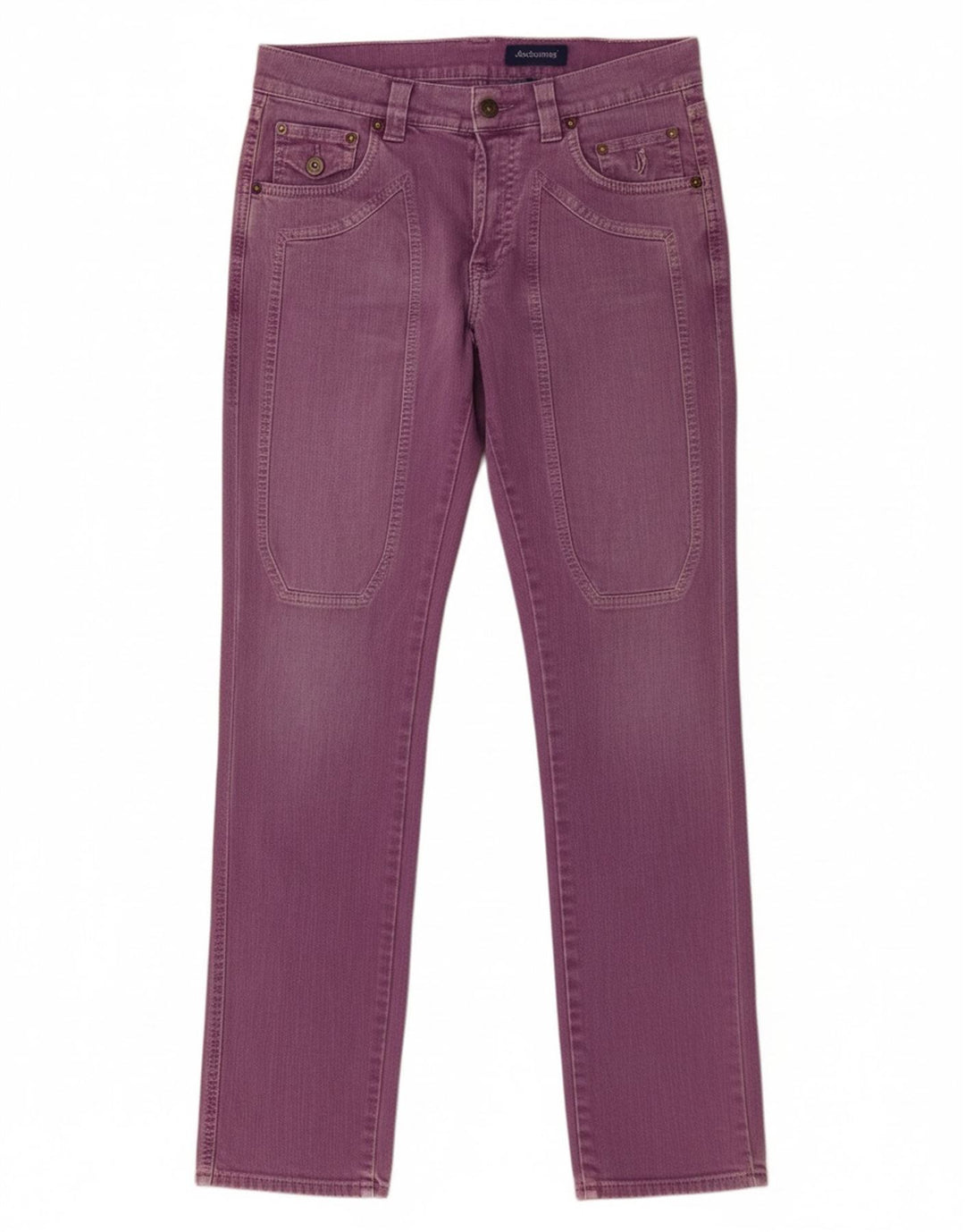 JECKERSON Mens Slim Jeans W30 L32 Purple Cotton