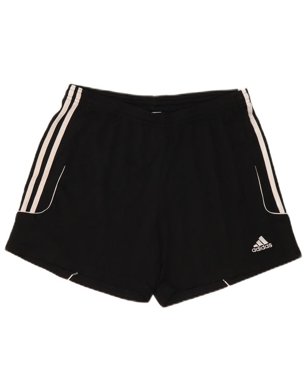 Adidas Womens Climalite Sport Shorts UK 16/18 Large Black Polyester