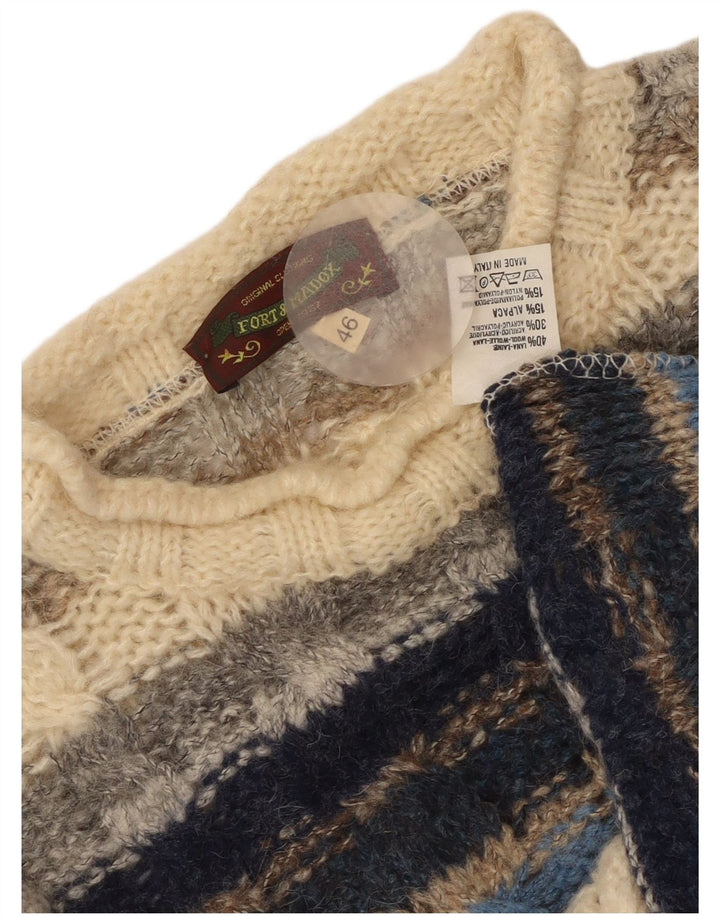 Fort & Madox Womens Turtle Neck Jumper Sweater IT 46 Large Multicoloured