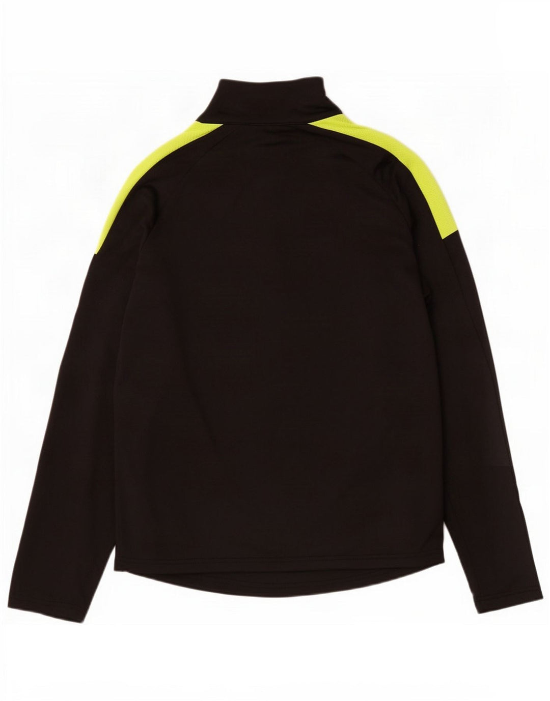 Ellesse Mens Zip Neck Pullover Tracksuit Top Medium Black Colourblock