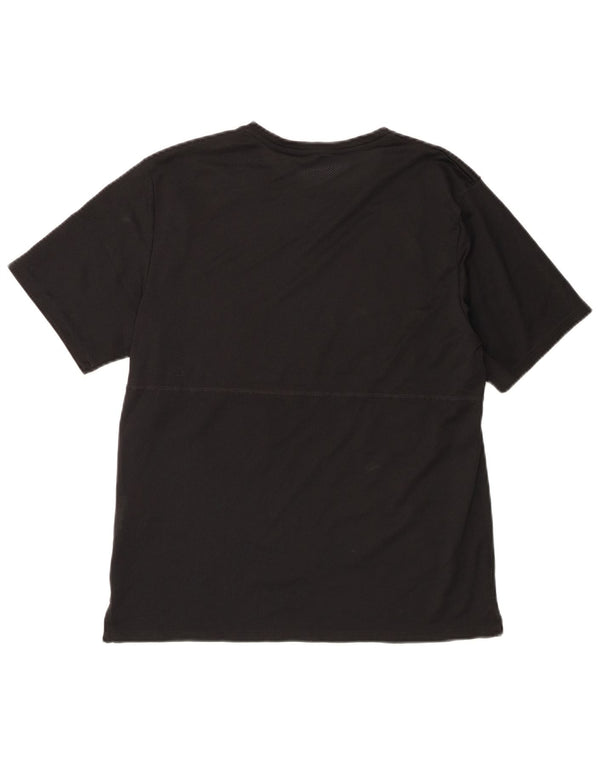 Nike Mens Dri Fit T-Shirt Top Medium Black Polyester