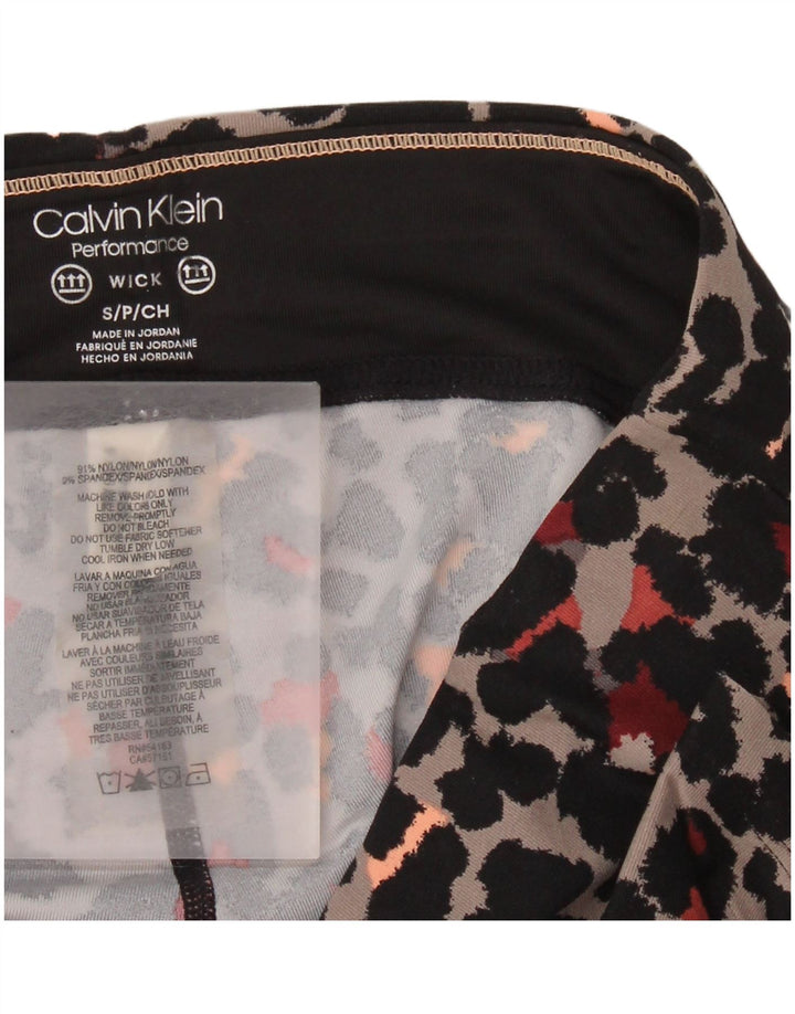 Calvin Klein Womens Performance Leggings UK 10 Small  Grey Nylon