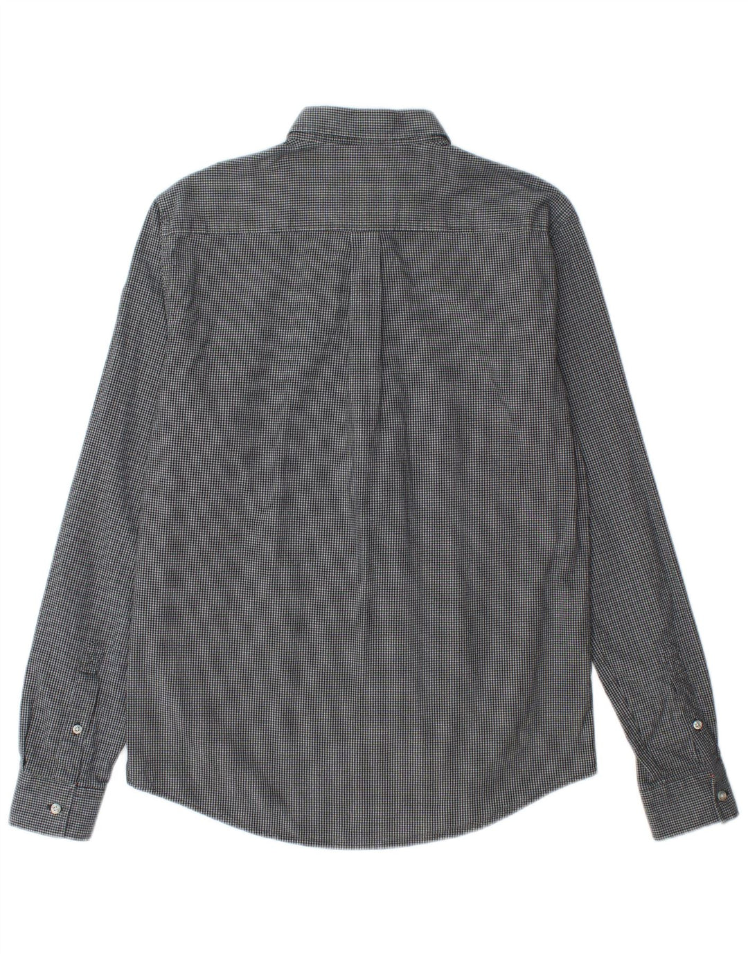 Superdry Mens Shirt Medium Navy Blue Gingham Cotton