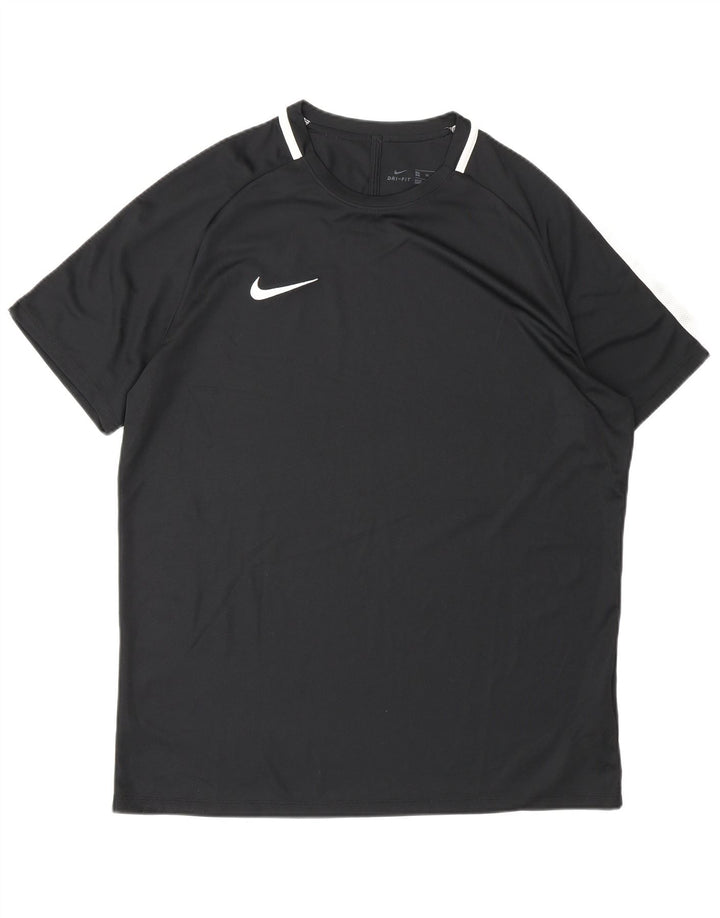 Nike Mens Dri Fit T-Shirt Top XL Black Polyester