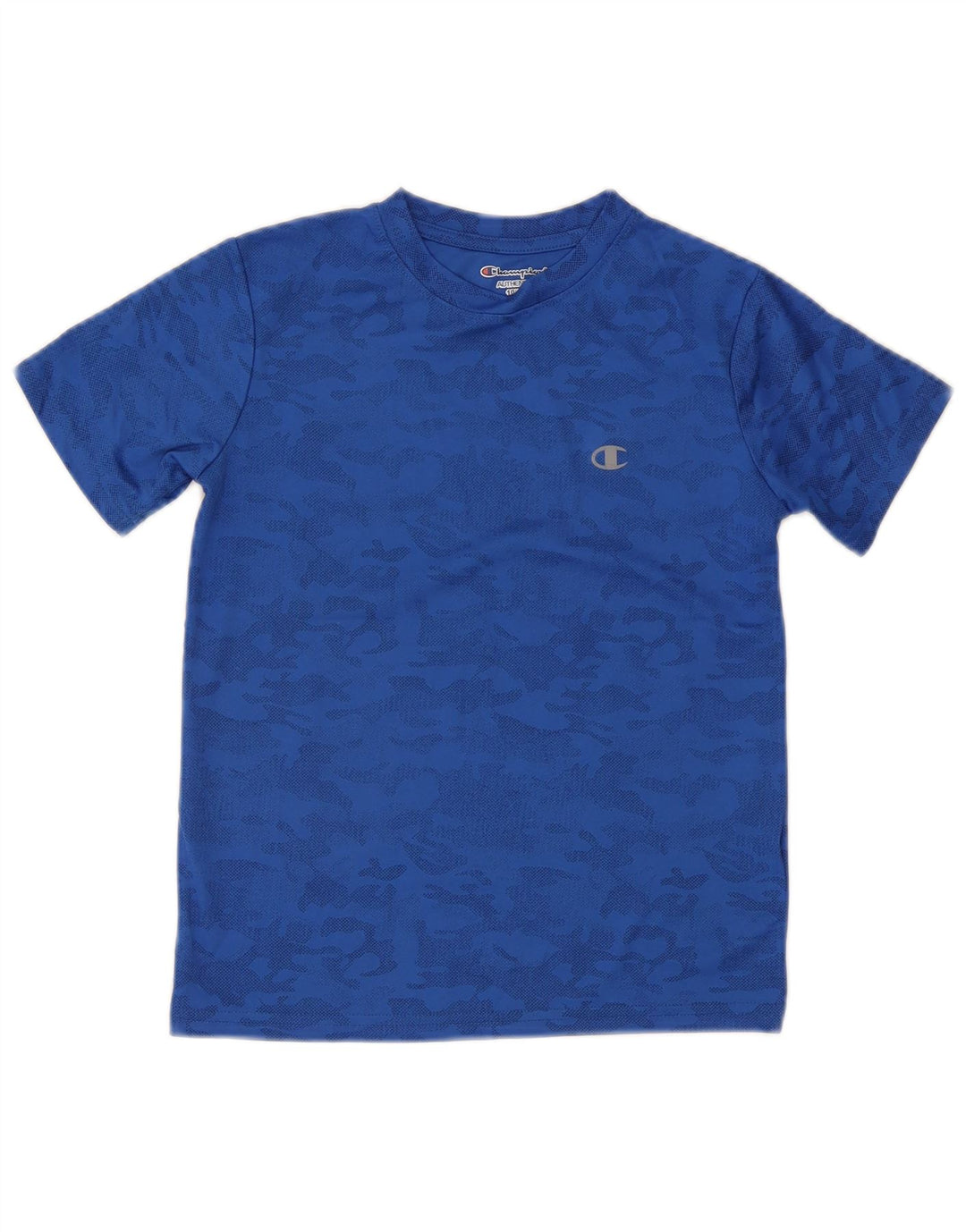 Champion Boys T-Shirt Top 10-11 Years Blue Camouflage