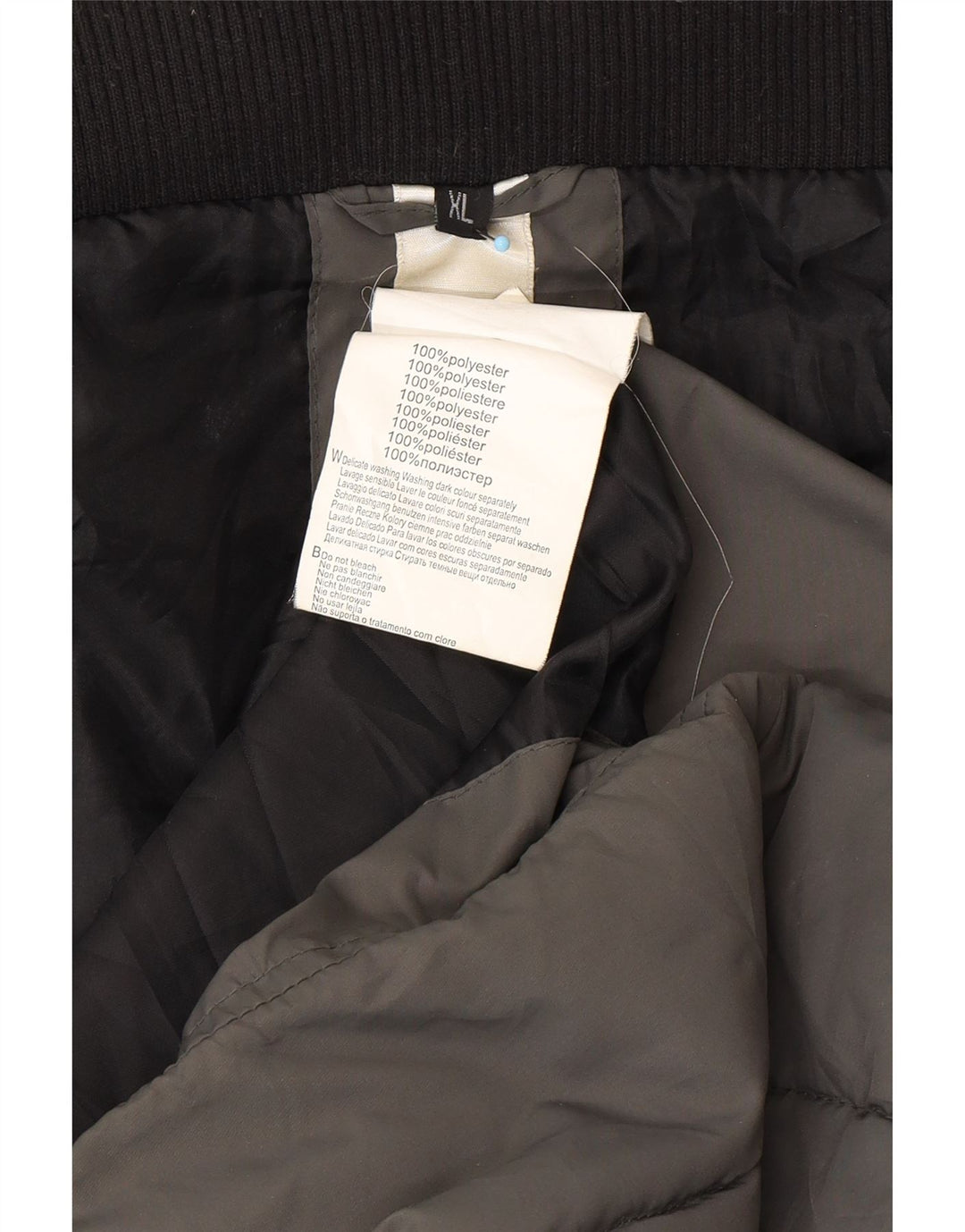 LOTTO Mens Hooded Padded Jacket UK 42 XL Grey Polyester