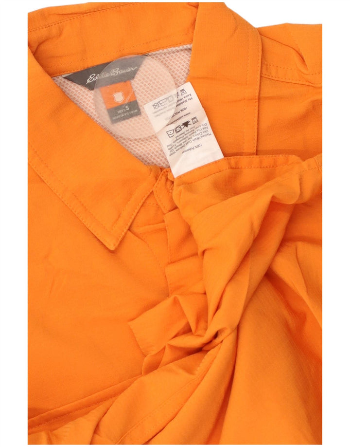 EDDIE BAUER Mens Shirt Small Orange Polyester