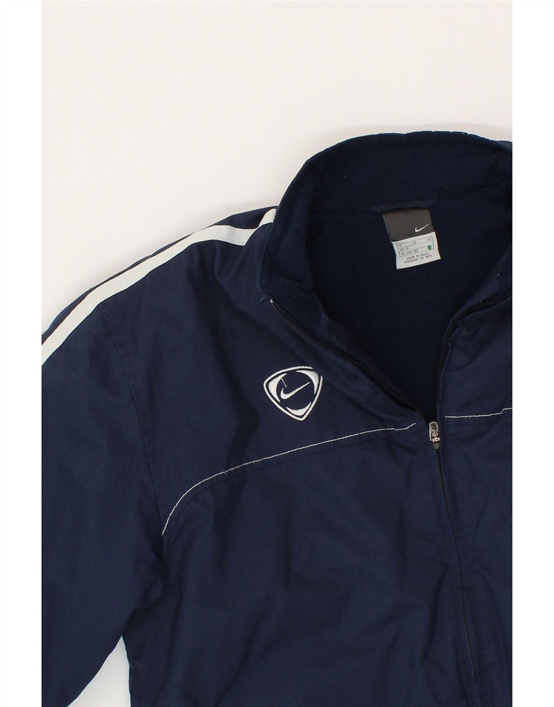 NIKE Boys Tracksuit Top Jacket 11-12 Years Medium Navy Blue Polyester Vintage Nike and Second-Hand Nike from Messina Hembry 