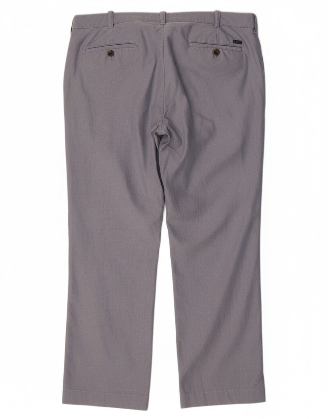 IZOD Mens Straight Chino Trousers W36 L29 Blue Cotton