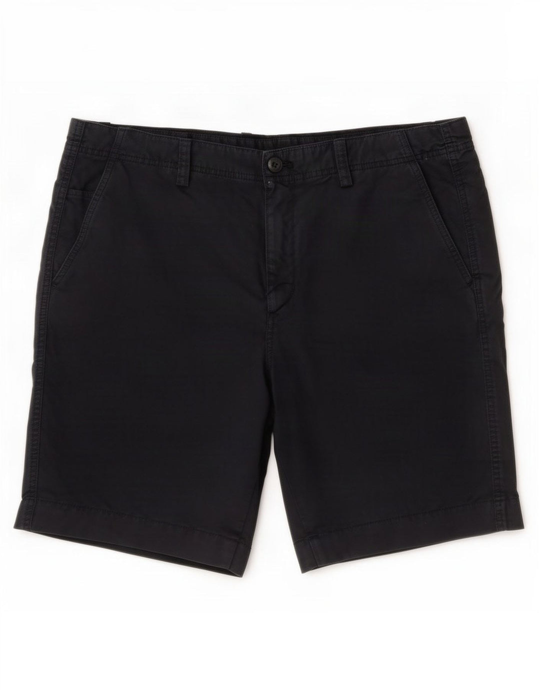 Massimo Dutti Mens Chino Shorts EU 44 Large W34 Navy Blue Cotton