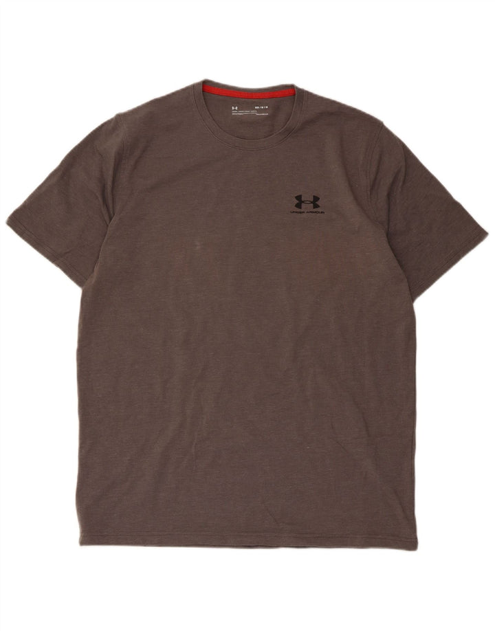 Under Armour Mens T-Shirt Top Medium Grey Flecked