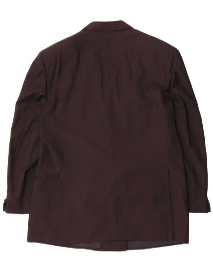 Redaelli Mens Double Breasted Blazer Jacket IT 54 2XL Black Wool