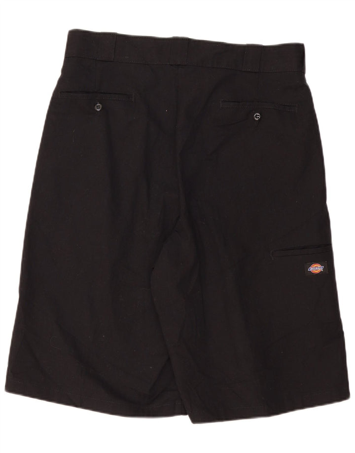 DICKIES Mens Loose Fit Cargo Shorts W34 Large Black Polyester