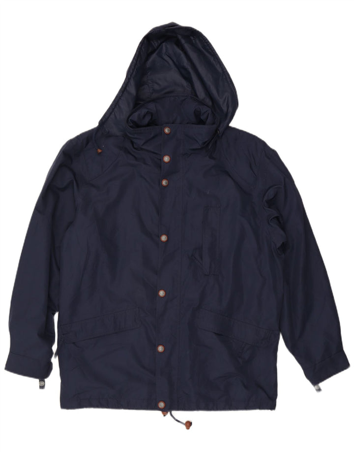 Ciesse Piumini Mens Hooded Utility Jacket UK 44 XL Navy Blue Polyester