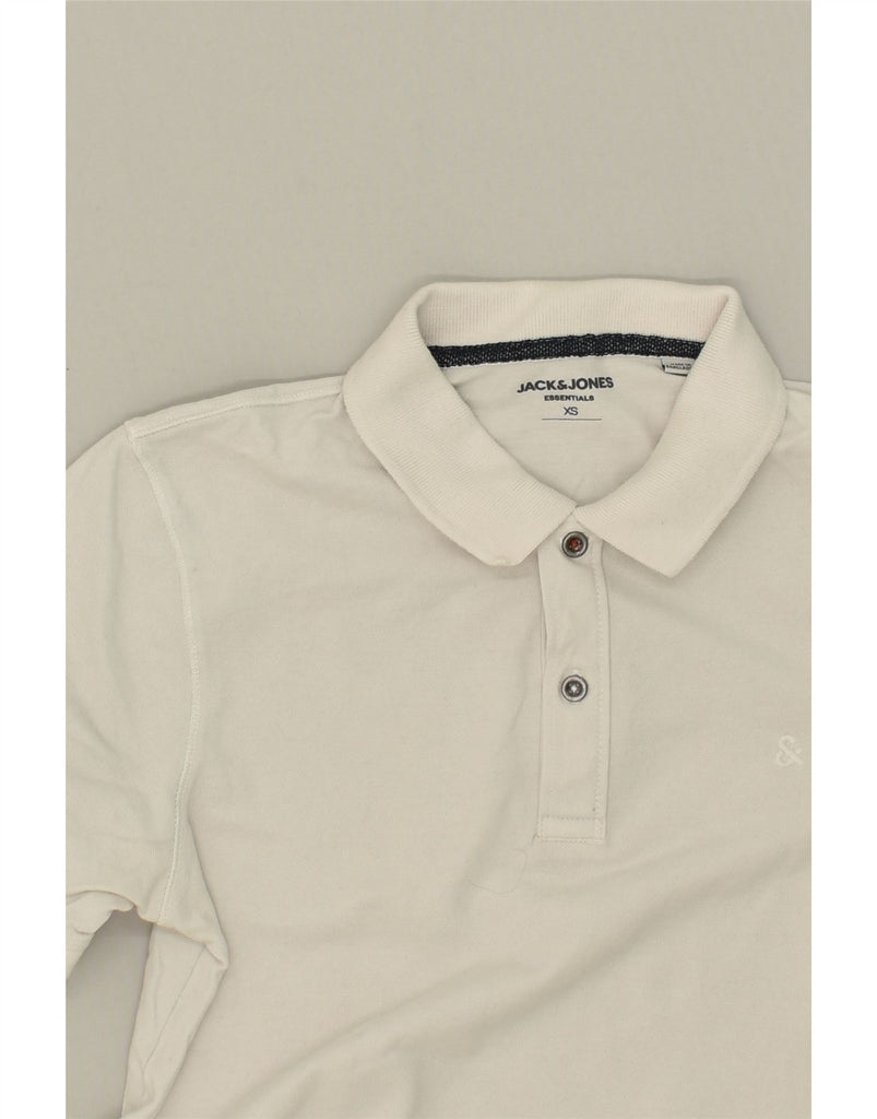 JACK & JONES Mens Polo Shirt XS White Cotton | Vintage Jack & Jones | Thrift | Second-Hand Jack & Jones | Used Clothing | Messina Hembry 