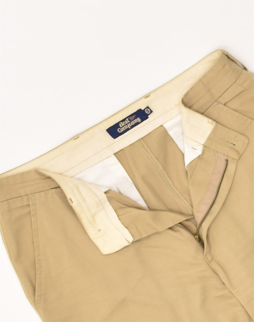 BEST COMPANY Mens Straight Casual Trousers IT 46 Small W30 L29 Beige | Vintage Best Company | Thrift | Second-Hand Best Company | Used Clothing | Messina Hembry 