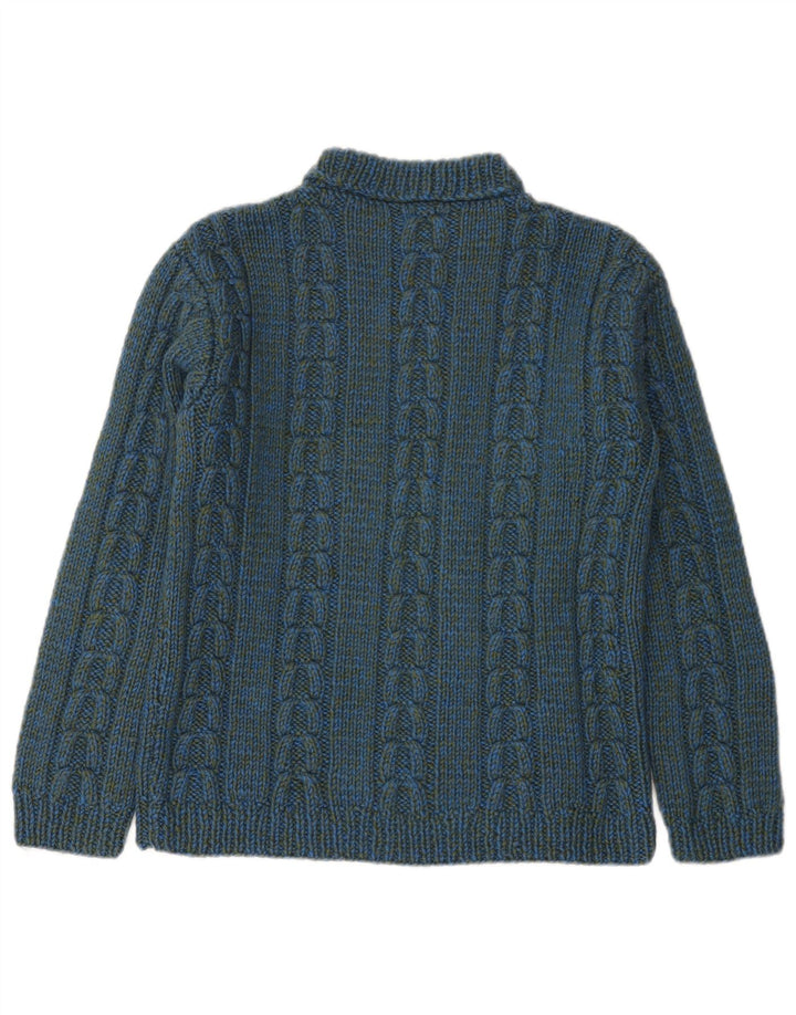 Vintage Mens Crew Neck Jumper Sweater XS Blue
