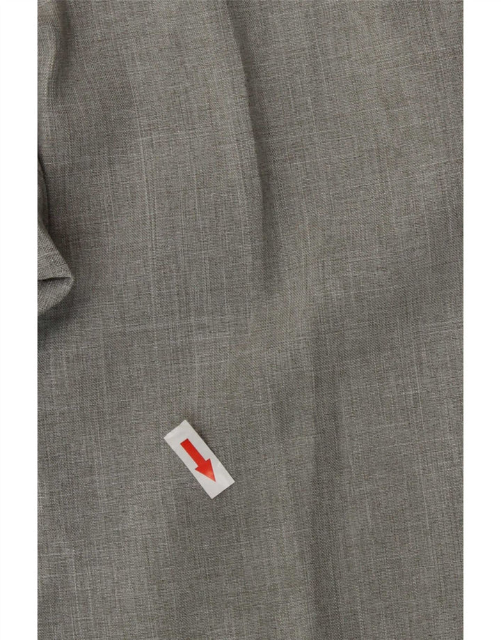 Marks & Spencer Mens Pegged Suit Trousers W32 L29 Grey Polyester