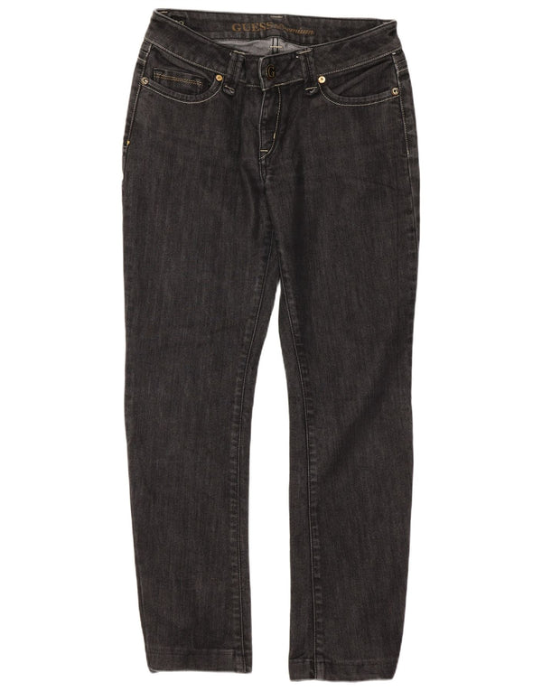 Guess Womens Crop Slim Jeans W29 L26 Grey