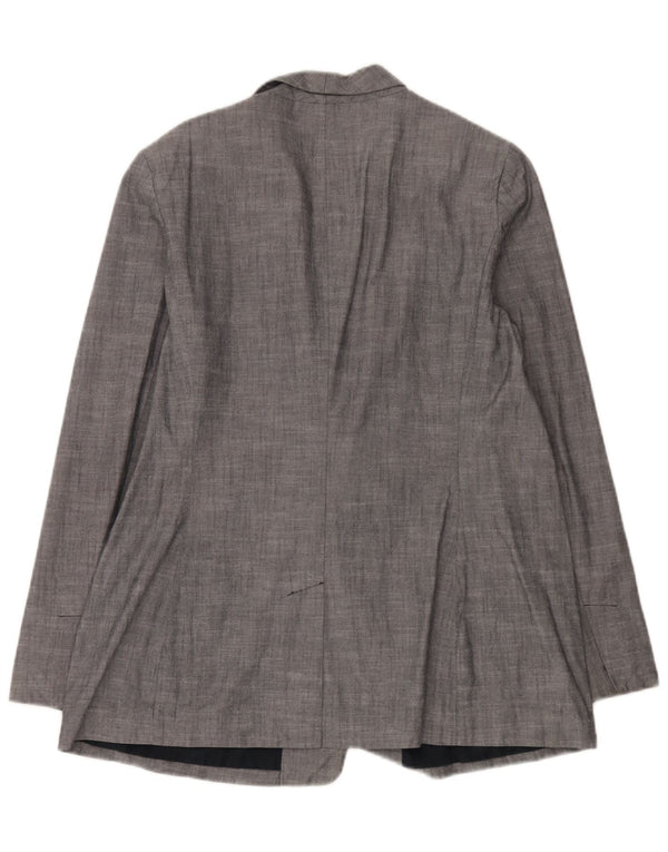 Gap Womens 2 Button Blazer Jacket UK 18 XL Blue Cotton