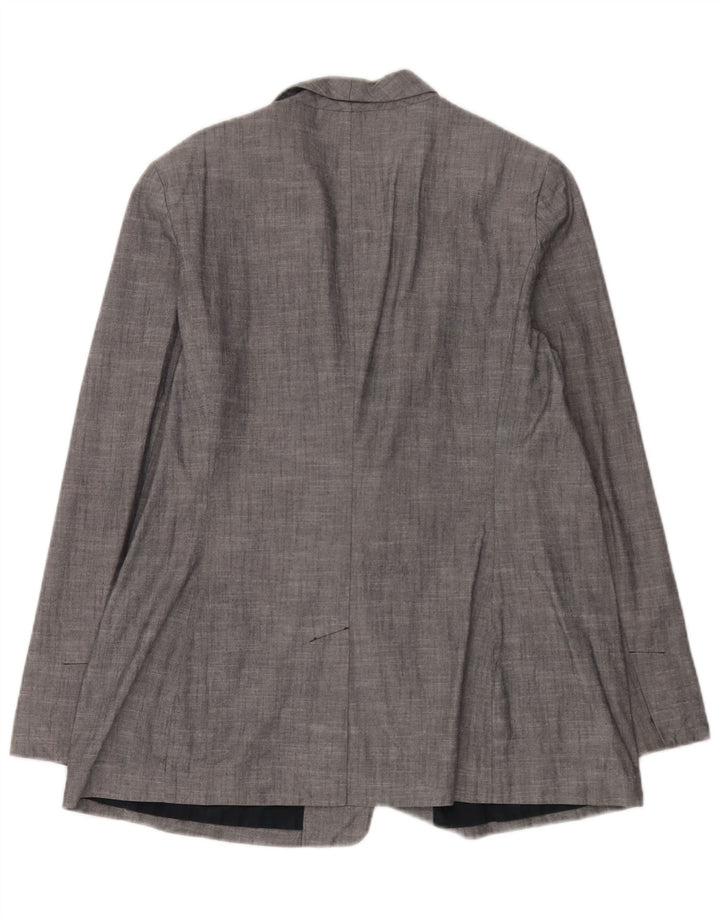 Gap Womens 2 Button Blazer Jacket UK 18 XL Blue Cotton