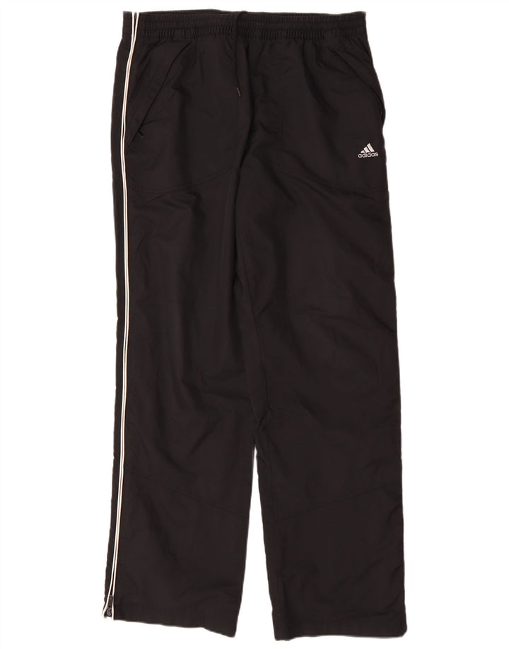 Adidas Mens Tracksuit Trousers Medium Black Colourblock Polyester