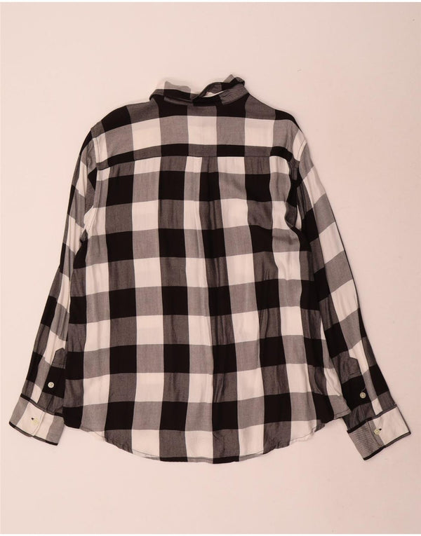 Levi's Womens Boyfriend Flannel Shirt UK 16 Large Black Gingham