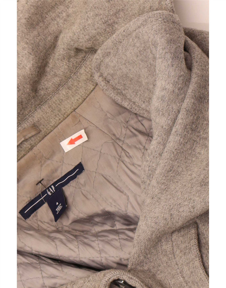 Gap Womens Double Breasted Coat US 4 Small Grey