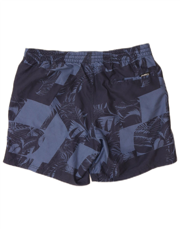 O'Neill Mens Graphic Swimming Shorts Medium Navy Blue Floral Polyester